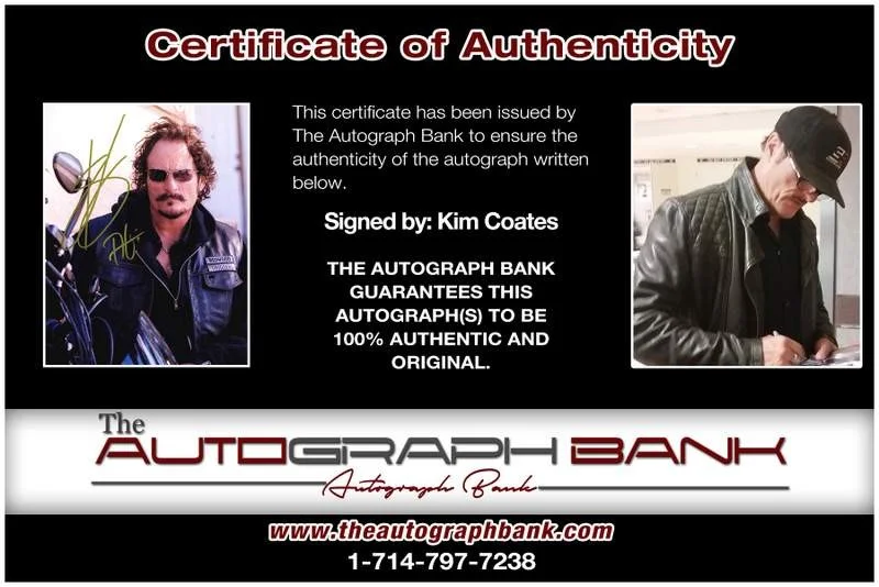 Kim Coates — Kim Coates authentic signed celebrity 8x10 photo W/Cert Autographed A9, изображение 2