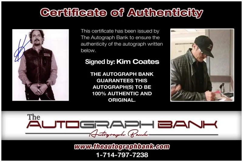 Kim Coates — Kim Coates authentic signed celebrity 8x10 photo W/Cert Autographed A26, изображение 2