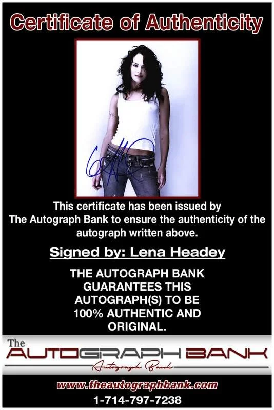 Lena Headey — Lena Headey authentic signed celebrity 8x10 photo W/Cert Autographed A2, изображение 2