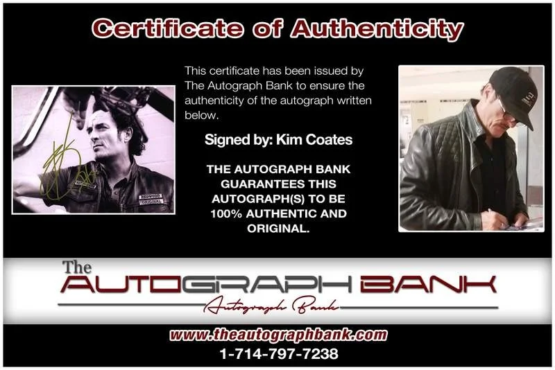 Kim Coates — Kim Coates authentic signed celebrity 8x10 photo W/Cert Autographed A13, image 2