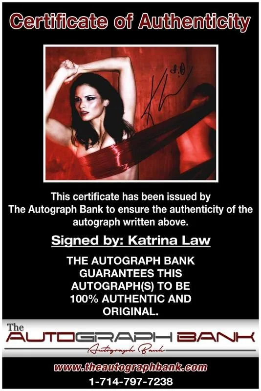 Katrina Law — Katrina Law authentic signed celebrity 8x10 photo W/Cert Autographed A8, изображение 2