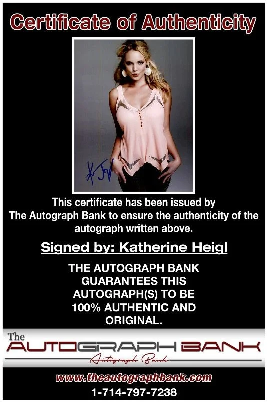 Katherine Heigl — Katherine Heigl authentic signed celebrity 8x10 photo W/Cert Autographed 2616h, изображение 2