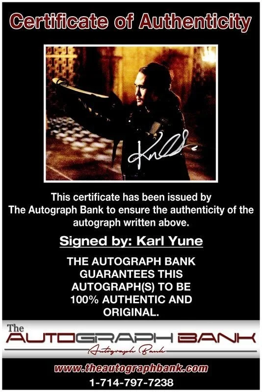 Karl Yune — Karl Yune authentic signed celebrity 8x10 photo W/Certificate Autographed (C1), изображение 2