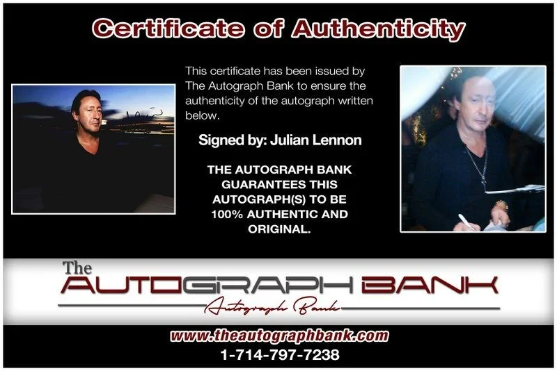 Julian Lennon — Julian Lennon authentic signed celebrity 8x10 photo W/Cert Autographed D1, изображение 2