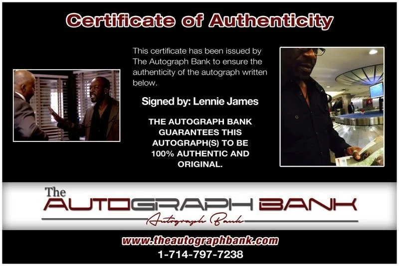 Lennie James — Lennie James authentic signed celebrity 8x10 photo W/Cert Autographed C1, изображение 2