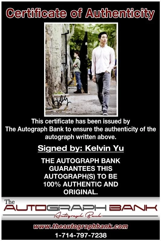 Kelvin Yu — Kelvin Yu authentic signed celebrity 8x10 photo W/Cert Autographed 125f1, изображение 2