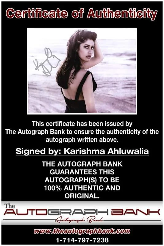 Karishma Ahluwalia — Karishma Ahluwalia authentic signed celebrity 8x10 photo W/Cert Autographed A3, image 2