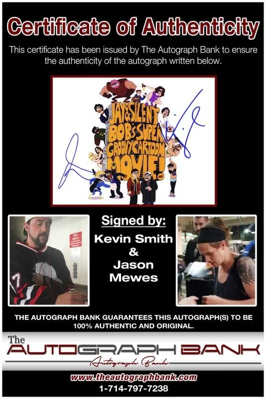 Kevin Smith — Kevin Smith & Jason Mewes authentic signed 8x10 photo |CERT Autographed B0005, изображение 2