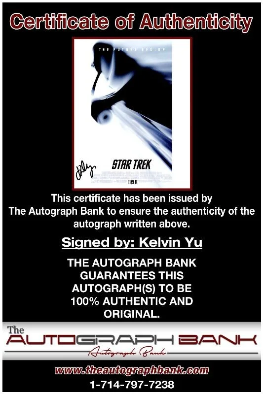 Kelvin Yu — Kelvin Yu authentic signed celebrity 8x10 photo W/Cert Autographed 125e1, image 2