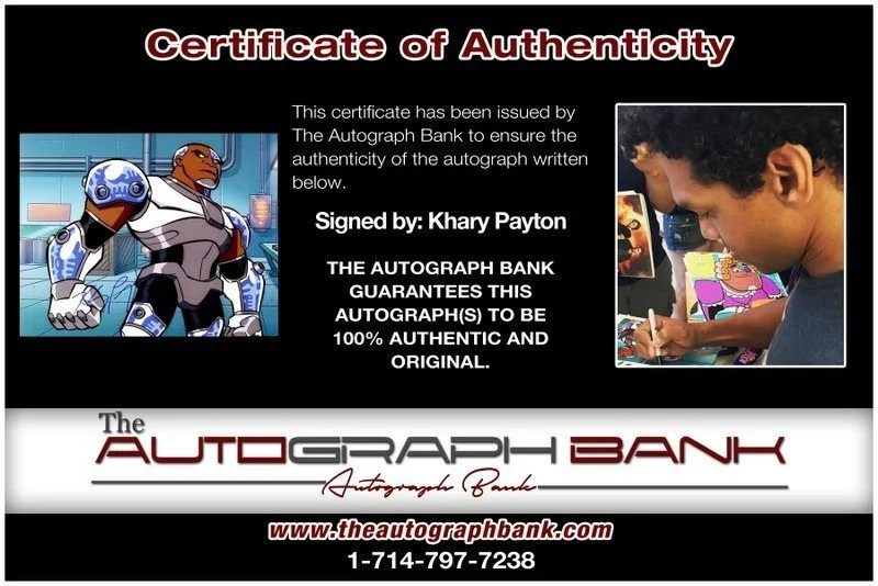 Khary Payton — Khary Payton authentic signed celebrity 8x10 photo W/Cert Autographed C9, изображение 2
