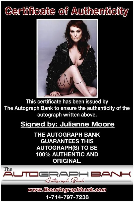 Julianne Moore — Julianne Moore authentic signed celebrity 8x10 photo W/Cert Autographed B0002, image 2