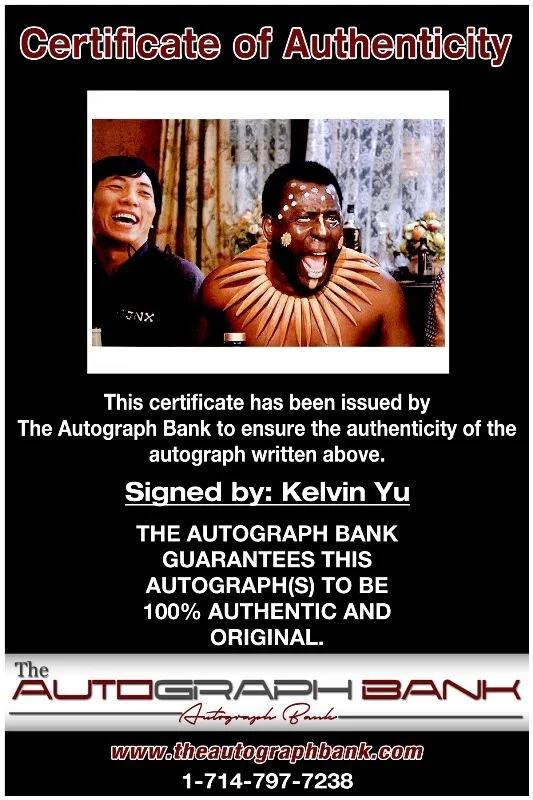 Kelvin Yu — Kelvin Yu authentic signed celebrity 8x10 photo W/Cert Autographed 125b1, изображение 2