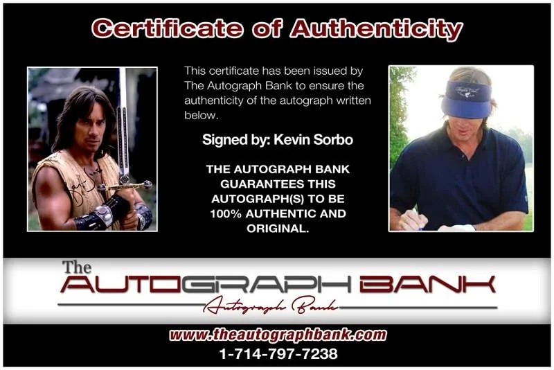 Kevin Sorbo — Kevin Sorbo authentic signed celebrity 8x10 photo W/Cert Autographed A7, изображение 2