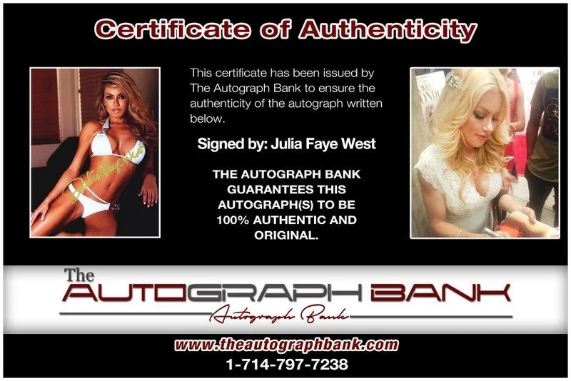 Julia Faye West — Julia Faye West authentic signed celebrity 8x10 photo W/Cert Autographed D12, image 2