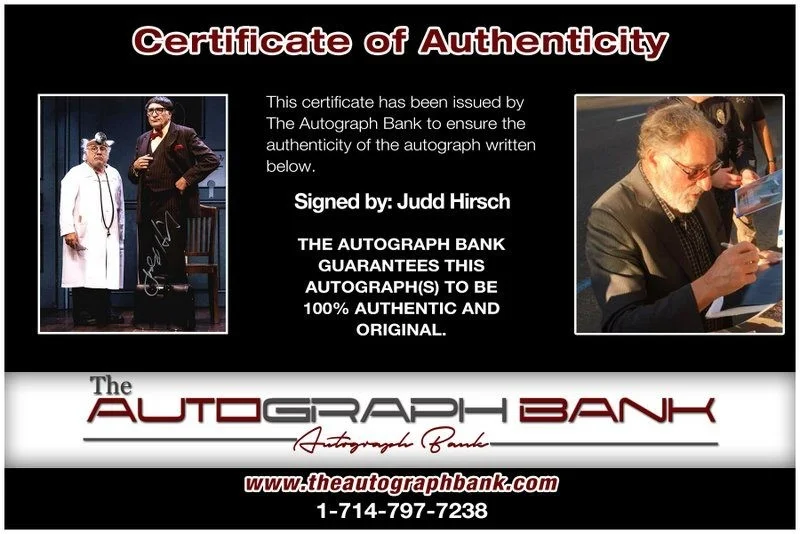 Judd Hirsch — Judd Hirsch authentic signed celebrity 8x10 photo W/Cert Autographed D1, image 2