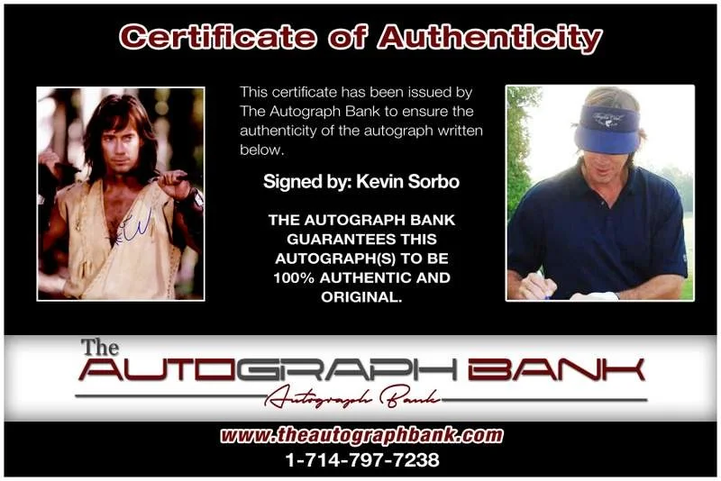 Kevin Sorbo — Kevin Sorbo authentic signed celebrity 8x10 photo W/Cert Autographed A9, изображение 2
