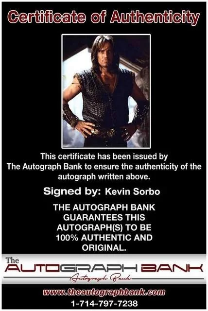 Kevin Sorbo — Kevin Sorbo authentic signed celebrity 8x10 photo W/Cert Autographed (B0242), изображение 2