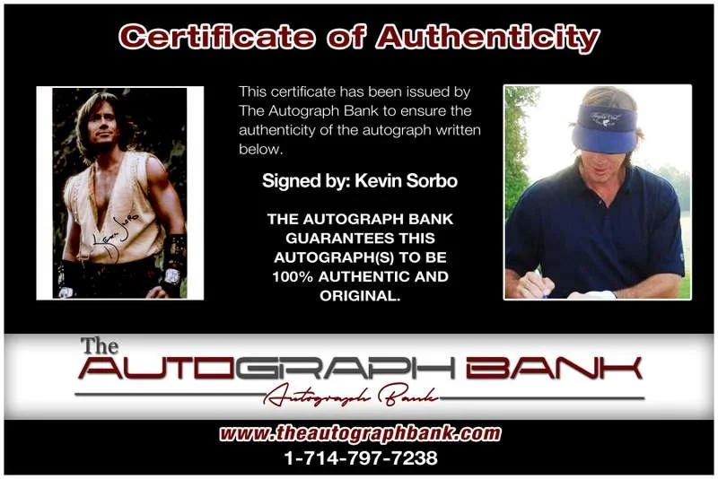 Kevin Sorbo — Kevin Sorbo authentic signed celebrity 8x10 photo W/Cert Autographed A6, изображение 2