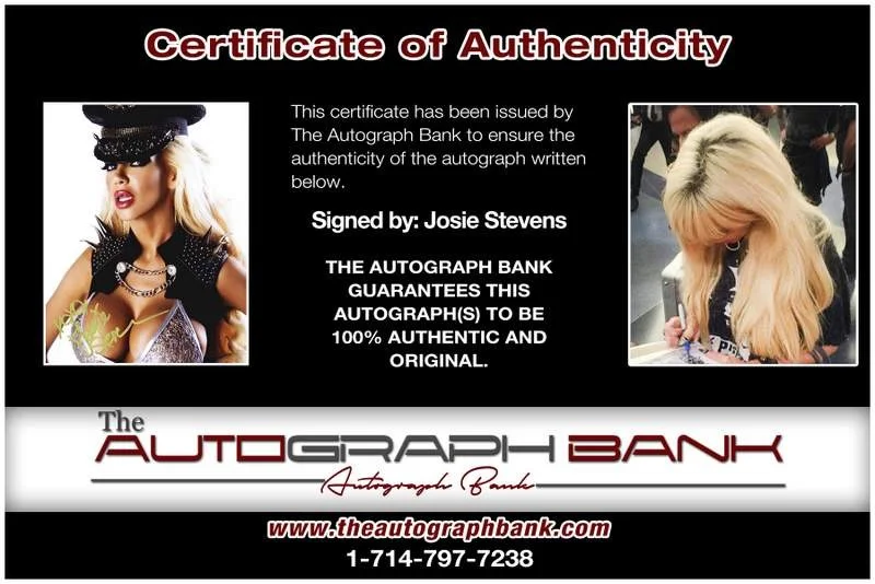 Josie Stevens — Josie Stevens authentic signed model 8x10 photo W/Cert Autographed A0002, image 2
