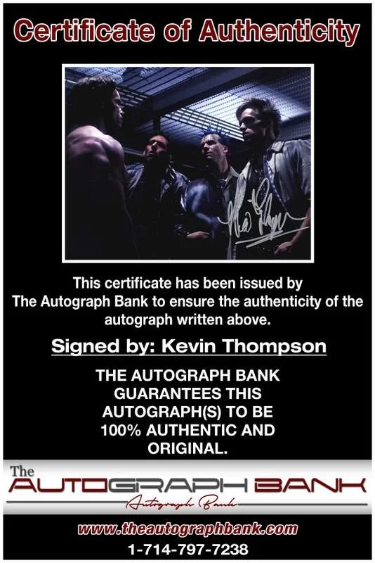 Kevin Thompson — Kevin Thompson authentic signed celebrity 8x10 W/Certificate Autographed (A0002), image 2