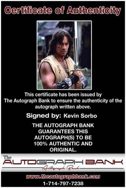 Kevin Sorbo — Kevin Sorbo authentic signed celebrity 8x10 photo W/Cert Autographed (B0243), изображение 2