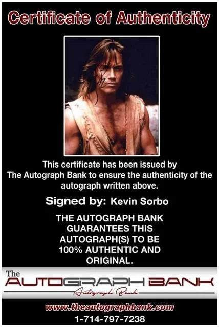 Kevin Sorbo — Kevin Sorbo authentic signed celebrity 8x10 photo W/Cert Autographed (B0241), изображение 2