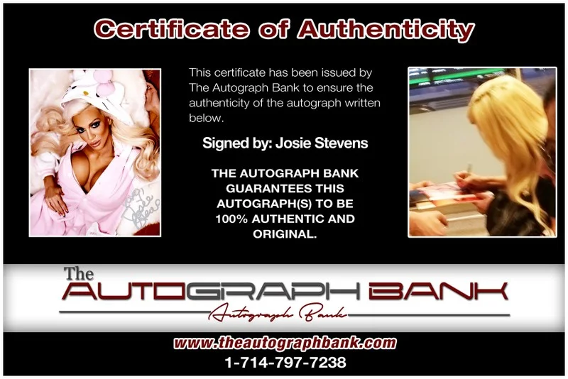 Josie Stevens — Josie Stevens authentic signed celebrity 8x10 photo W/Cert Autographed B01, image 2