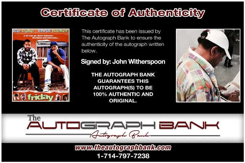 John Witherspoon — John Witherspoon authentic signed celebrity 8x10 photo W/Cert Autographed 2616f, изображение 2