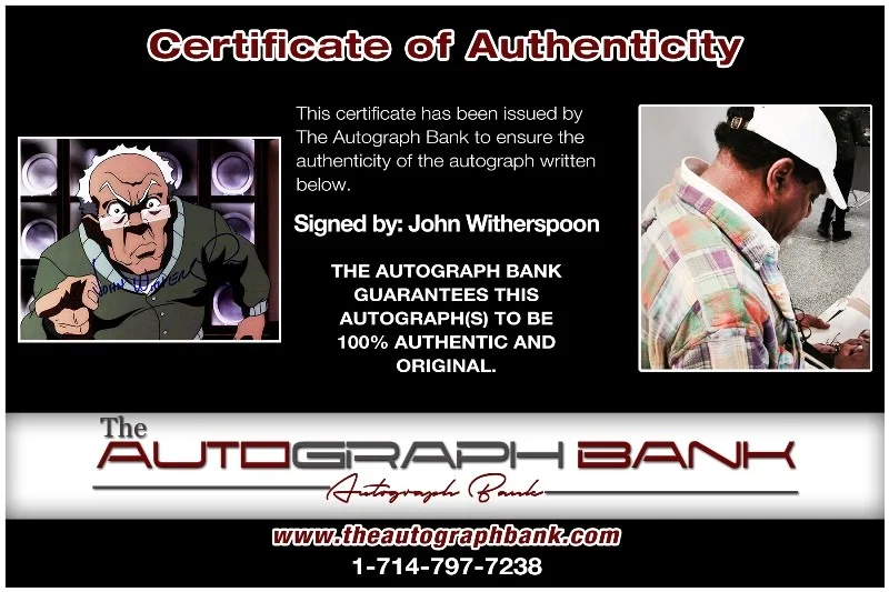 John Witherspoon — John Witherspoon authentic signed celebrity 8x10 photo |CERT Autographed 41116e1, изображение 2