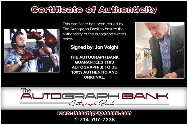 Jon Voight — Jon Voight authentic signed celebrity 8x10 photo W/Cert Autographed 40216n1, image 2