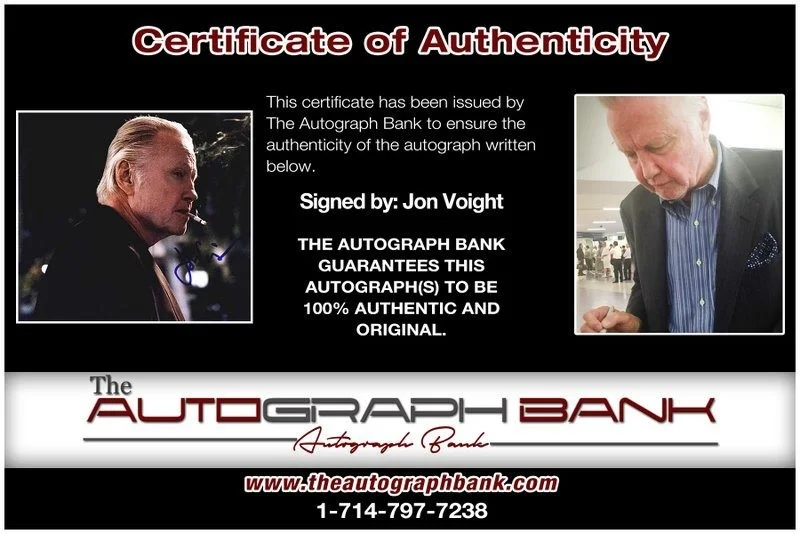 Jon Voight — Jon Voight authentic signed celebrity 8x10 photo W/Cert Autographed D1, image 2