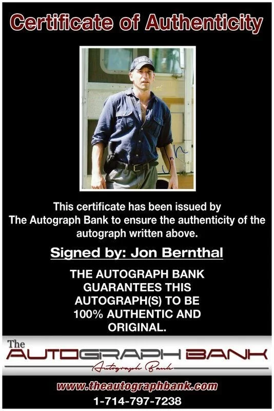 Jon Bernthal — Jon Bernthal authentic signed celebrity 8x10 photo W/Cert Autographed C4, image 2