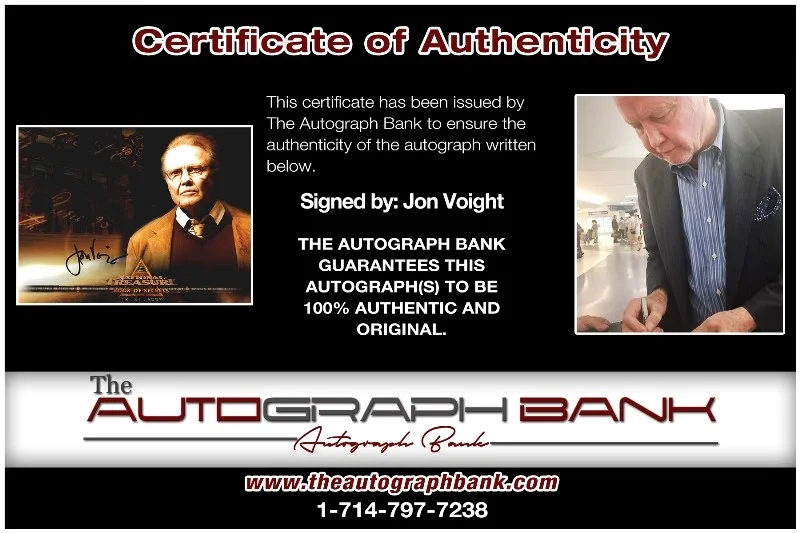 Jon Voight — Jon Voight authentic signed celebrity 8x10 photo W/Cert Autographed 40216f1, изображение 2