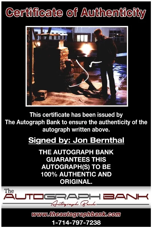 Jon Bernthal — Jon Bernthal authentic signed celebrity 8x10 photo W/Cert Autographed 51816a1, изображение 2
