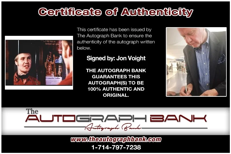 Jon Voight — Jon Voight authentic signed celebrity 8x10 photo W/Cert Autographed 40216b1, image 2