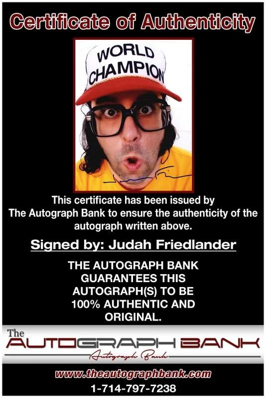 Judah Friedlander — Judah Friedlander authentic signed celebrity 8x10 photo W/Cert Autographed B0005, изображение 2