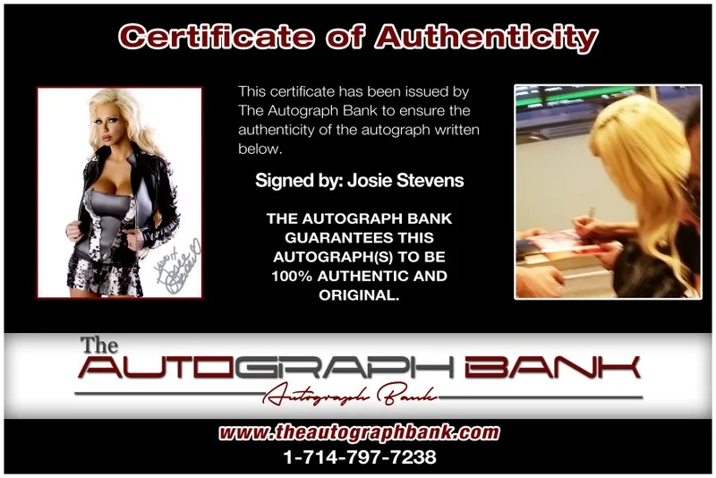 Josie Stevens — Josie Stevens authentic signed celebrity 8x10 photo W/Cert Autographed I01, image 2
