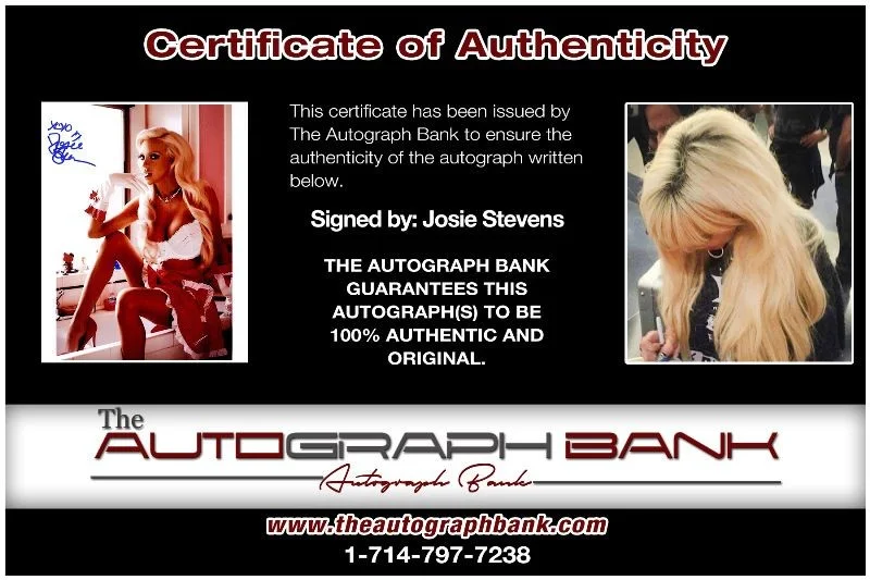 Josie Stevens — Josie Stevens authentic signed celebrity 8x10 photo W/Cert Autographed 2616x, изображение 2