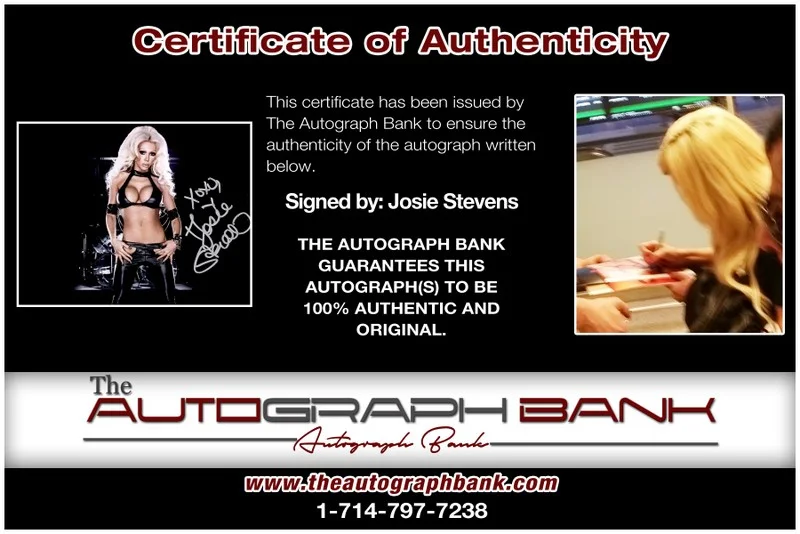 Josie Stevens — Josie Stevens authentic signed celebrity 8x10 photo W/Cert Autographed M01, image 2