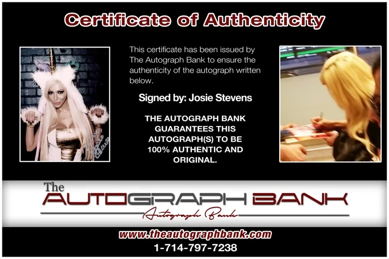 Josie Stevens — Josie Stevens authentic signed celebrity 8x10 photo W/Cert Autographed E01, image 2