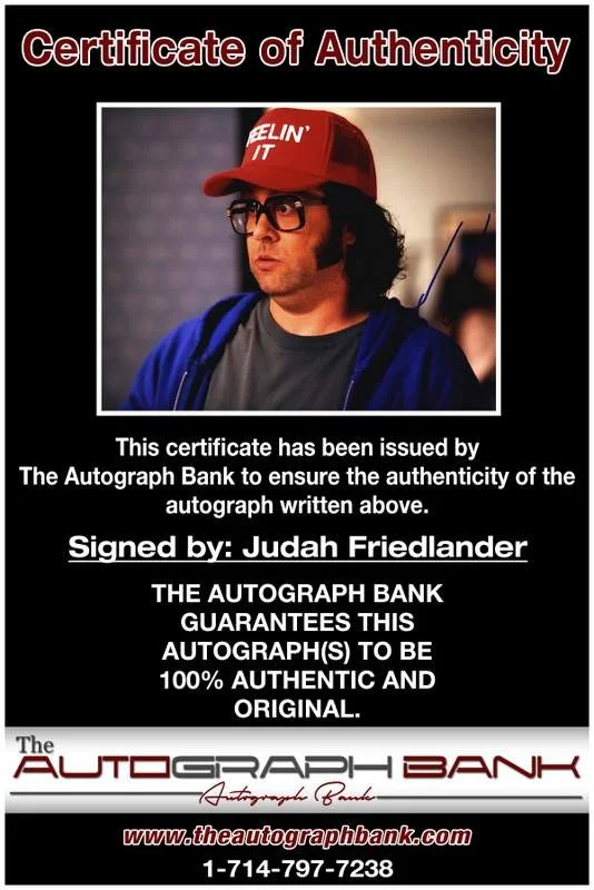 Judah Friedlander — Judah Friedlander authentic signed celebrity 8x10 photo W/Cert Autographed B0004, изображение 2