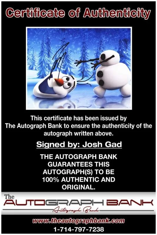Josh Gad — Josh Gad authentic signed celebrity 8x10 photo W/Certificate Autographed (B0007), изображение 2