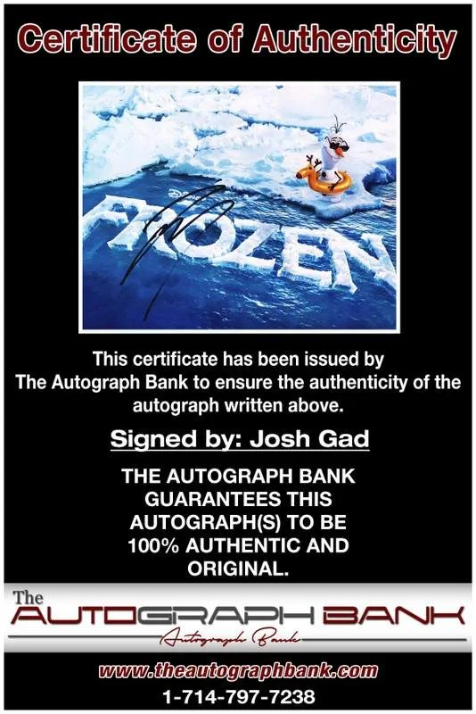 Josh Gad — Josh Gad authentic signed celebrity 8x10 photo W/Certificate Autographed (B0003), изображение 2