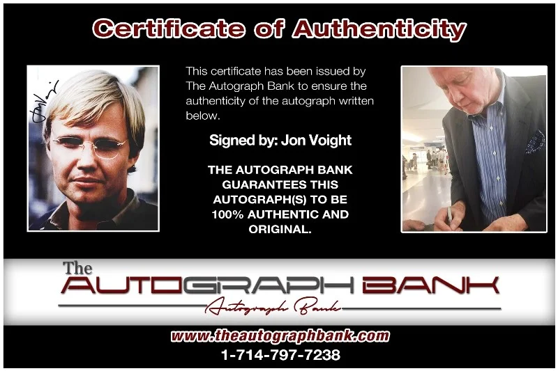 Jon Voight — Jon Voight authentic signed celebrity 8x10 photo W/Cert Autographed 40216r1, изображение 2