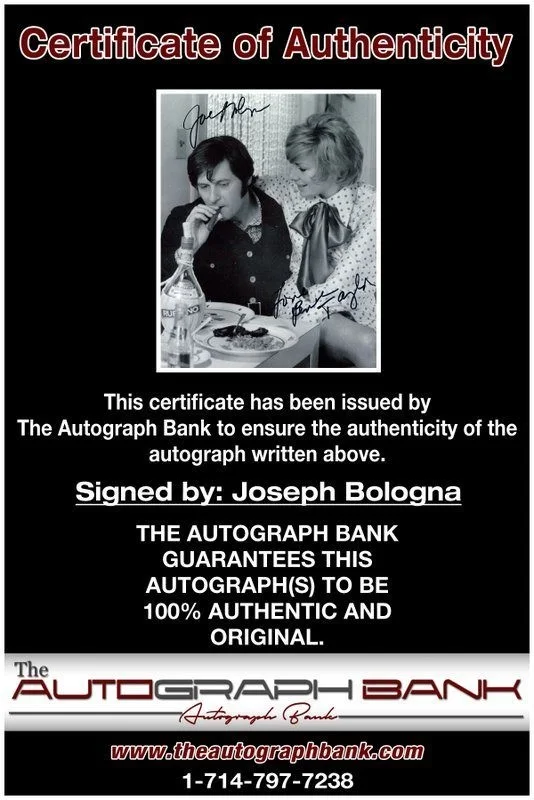 Joseph Bologna — Joseph Bologna authentic signed celebrity 8x10 photo W/Cert Autographed C1, изображение 2