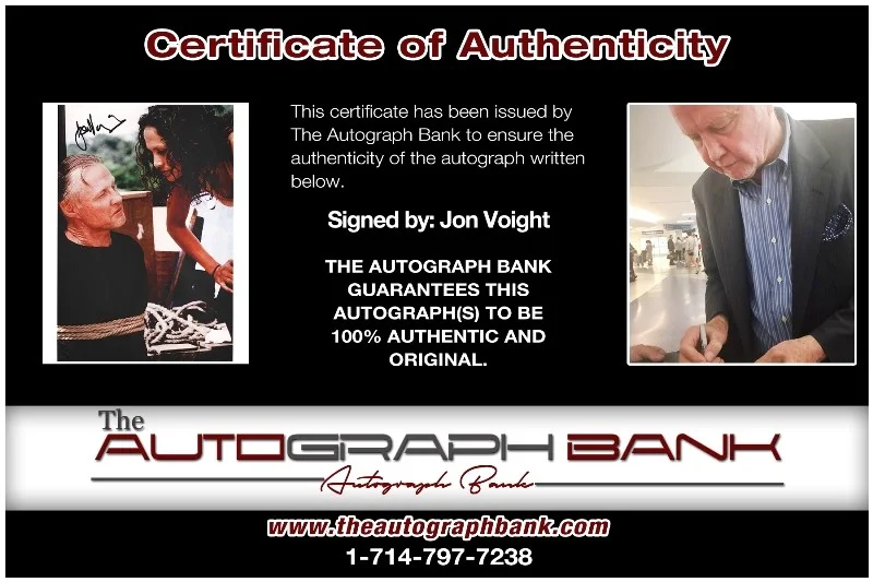 Jon Voight — Jon Voight authentic signed celebrity 8x10 photo W/Cert Autographed 40216h1, изображение 2