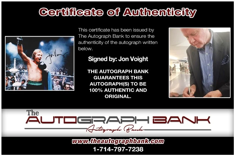 Jon Voight — Jon Voight authentic signed celebrity 8x10 photo W/Cert Autographed 40216a1, image 2