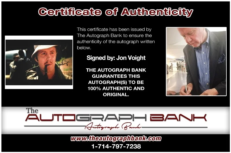 Jon Voight — Jon Voight authentic signed celebrity 8x10 photo W/Cert Autographed 40216d1, image 2