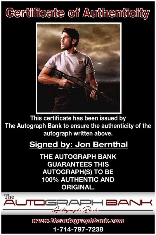 Jon Bernthal — Jon Bernthal authentic signed celebrity 8x10 photo W/Cert Autographed D1, image 2