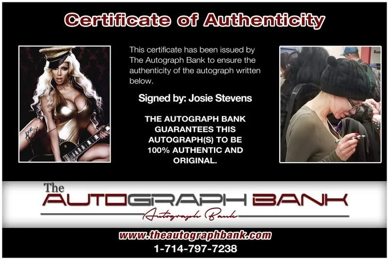Josie Stevens — Josie Stevens authentic signed model 8x10 photo W/Cert Autographed A0002, image 2